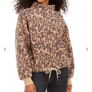 Cozy Sherpa Leopard Fuzzy Sweater
